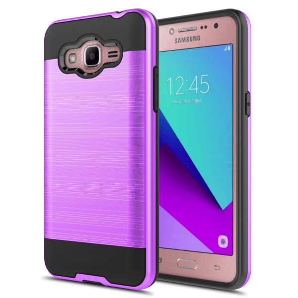 Wholesale Samsung Galaxy On5 G550 Armor Hybrid Case (Purple)